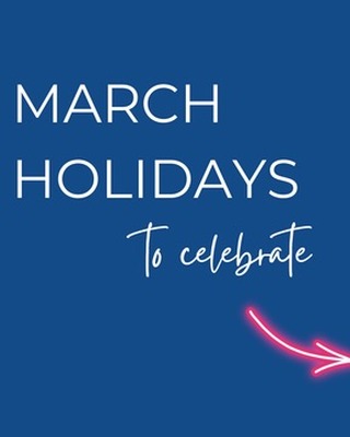 🌈 Fun March holidays = ready-made content ideas 🌷 

From Pig, Barbie, and Napping Days, these dates can spark creativity for your marketing, events, or just a little joy in your feed.

📌 Like + Save this post so you can come back to it all month long!

🌟 mkw+co is a boutique consulting firm specializing in strategy, marketing, education, and coaching for nonprofits and small businesses.